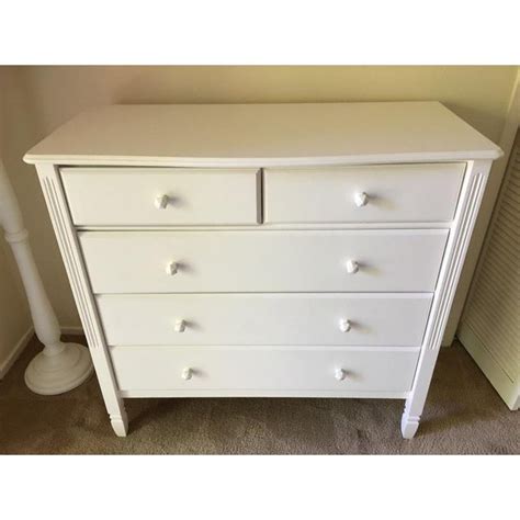 west elm x pbk Mid-Century Changing Table. . Pottery barn white dresser